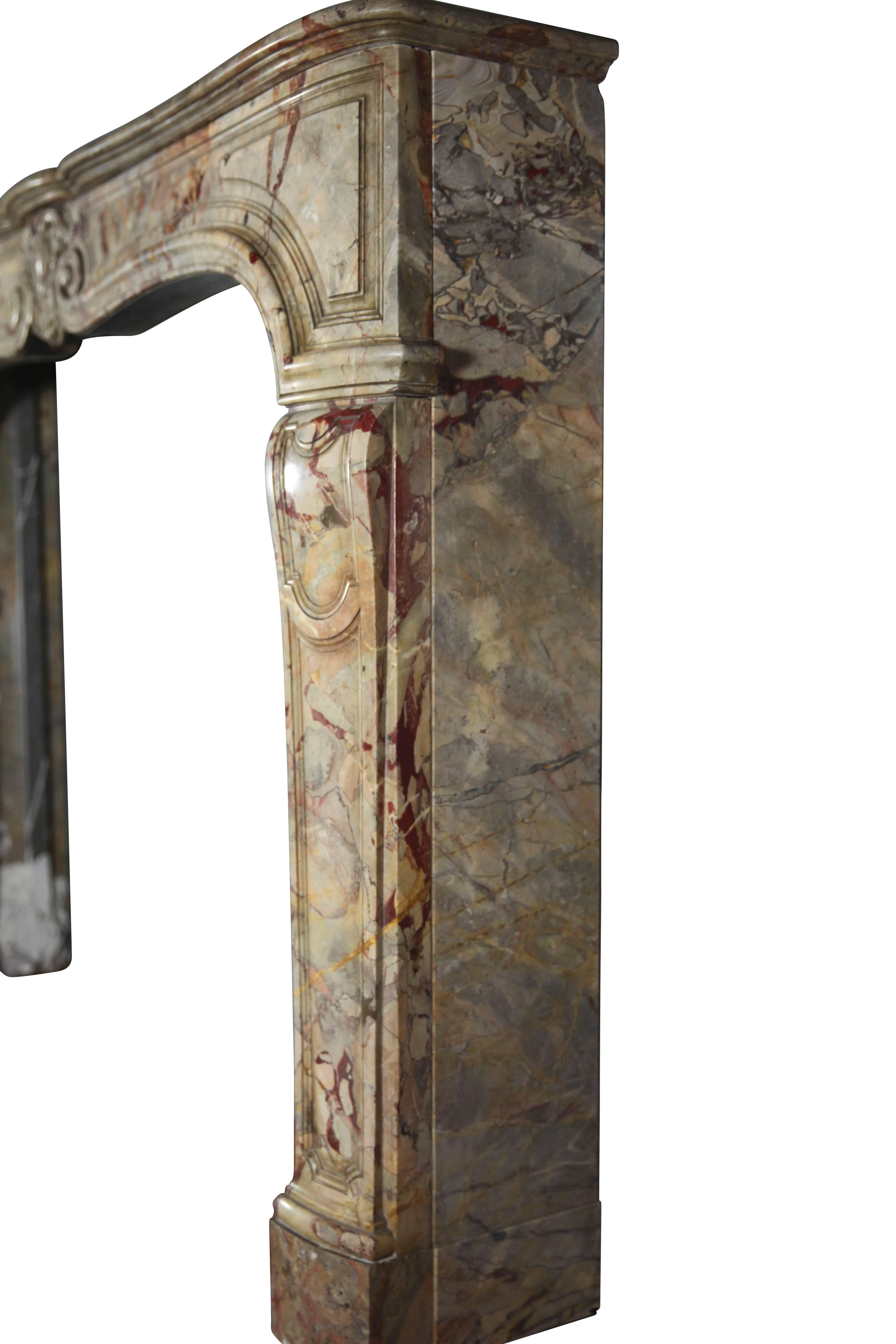 Classic Parisian Interior Design Original Antiker Marmor Kaminumrandung im Angebot 4