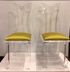 Pair of Fabulous Vintage Lucite Chairs