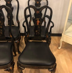 Drexel Heritage Chinoiserie Dining Room Chairs, Set of Six