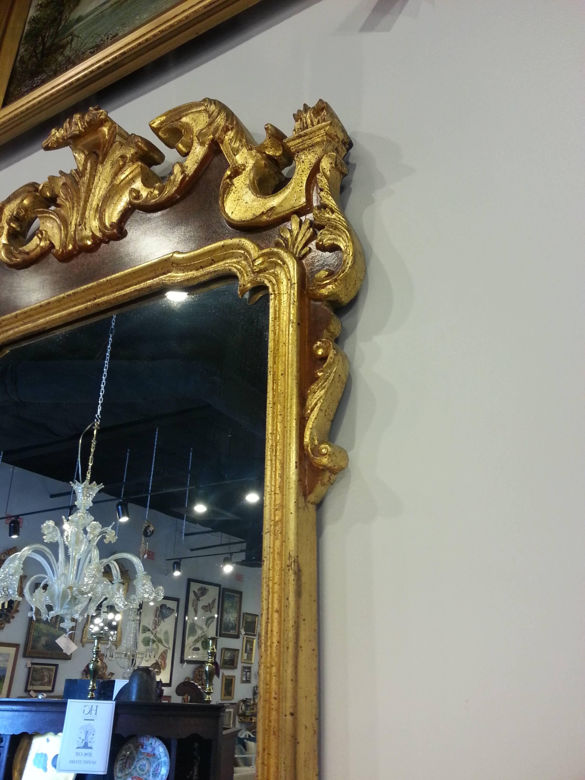 Wonderful LaBarge gilt and wood French Regency style mirror excellent condition.