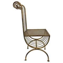 S. Salvadori 1960's Italian Gilt/Gold Finish Chair Mid Century Modern