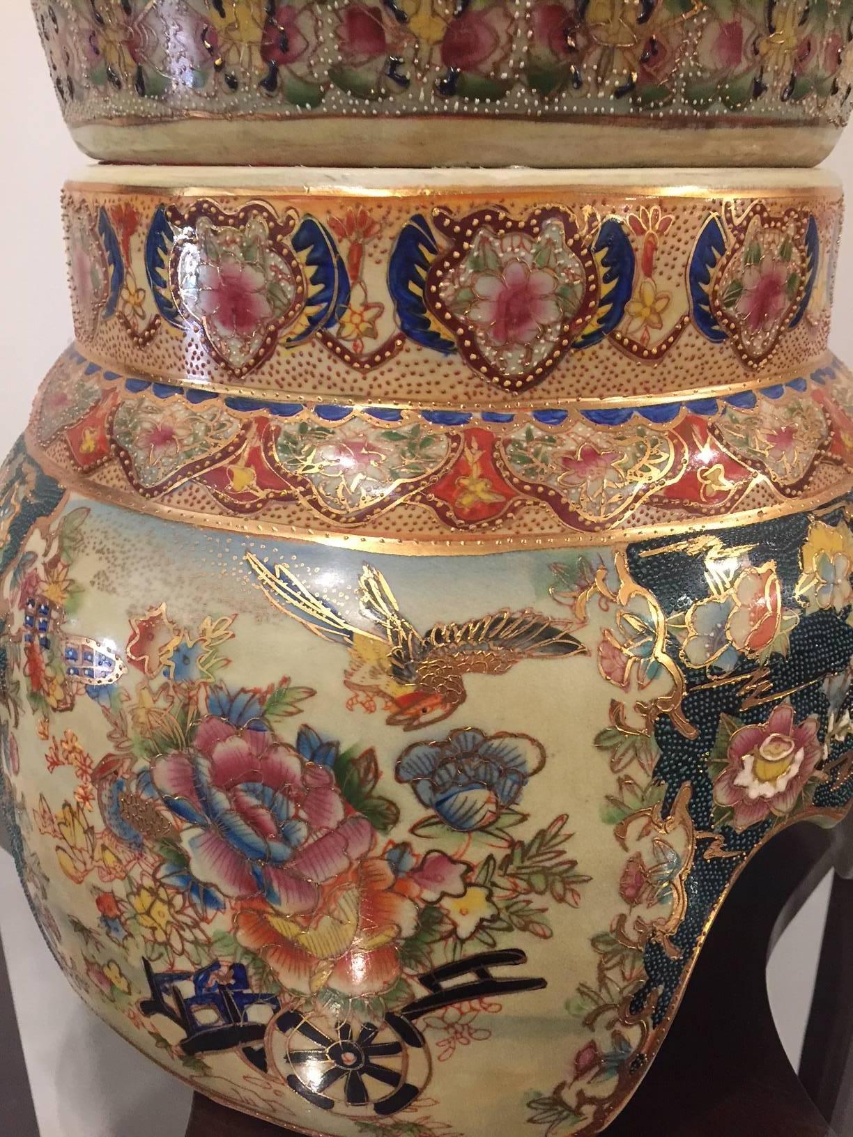 20th Century Large Cloisonne Palace Floor Jar