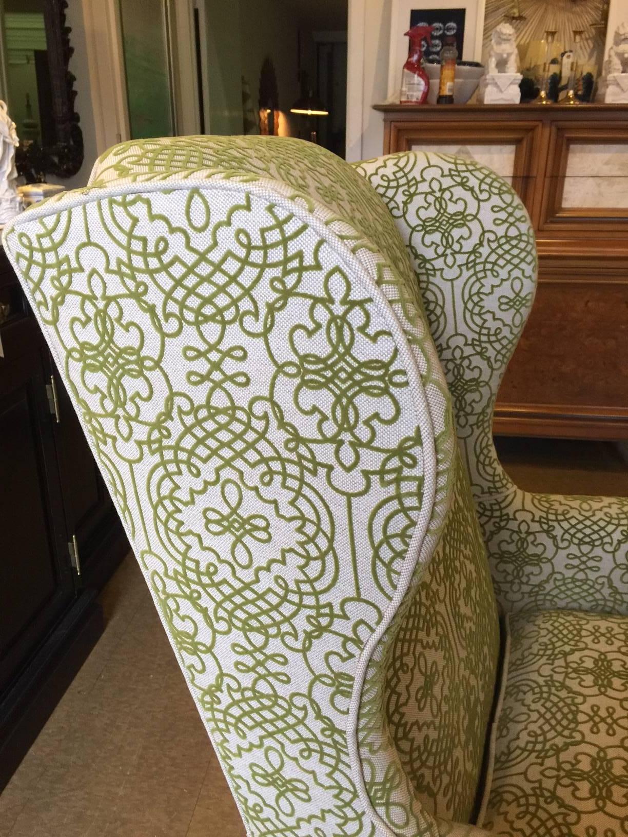 American Queen Anne Style Wingback Chair