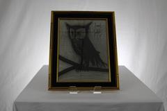 Bernard Buffet - Lithographie originale colorée Le Petit Hibou
