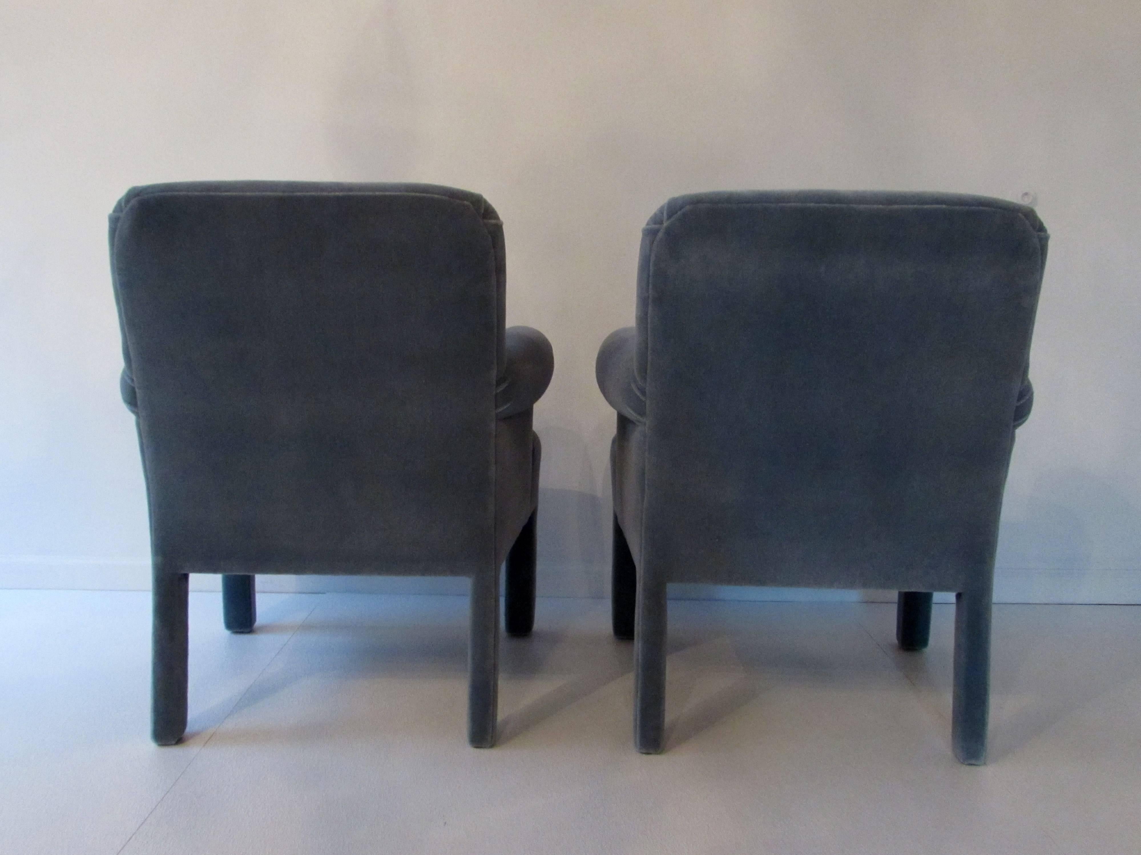 Late 20th Century Mohair Armchairs by Angelo Donghia, Set of Four