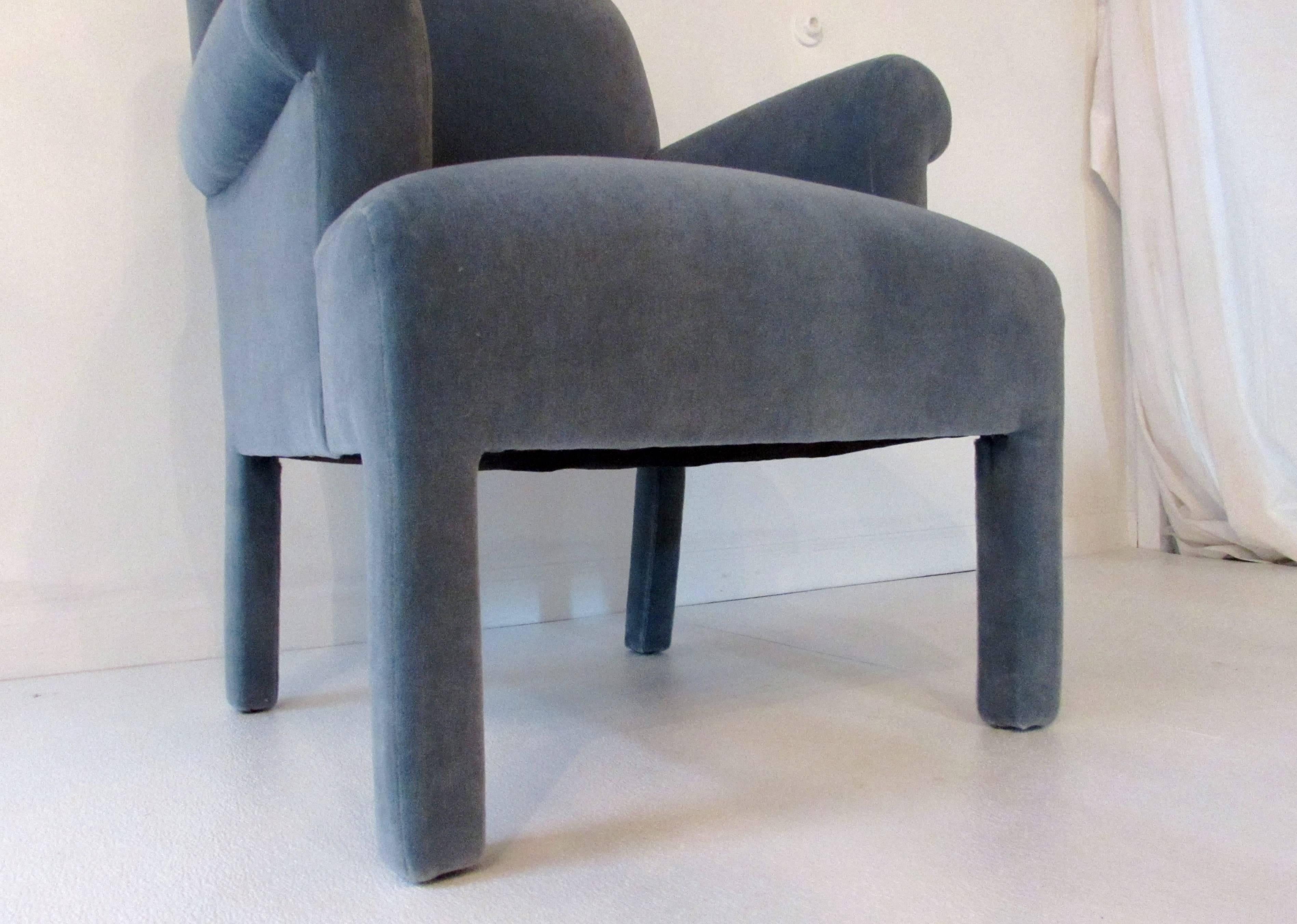 Mohair Armchairs by Angelo Donghia, Set of Four 2