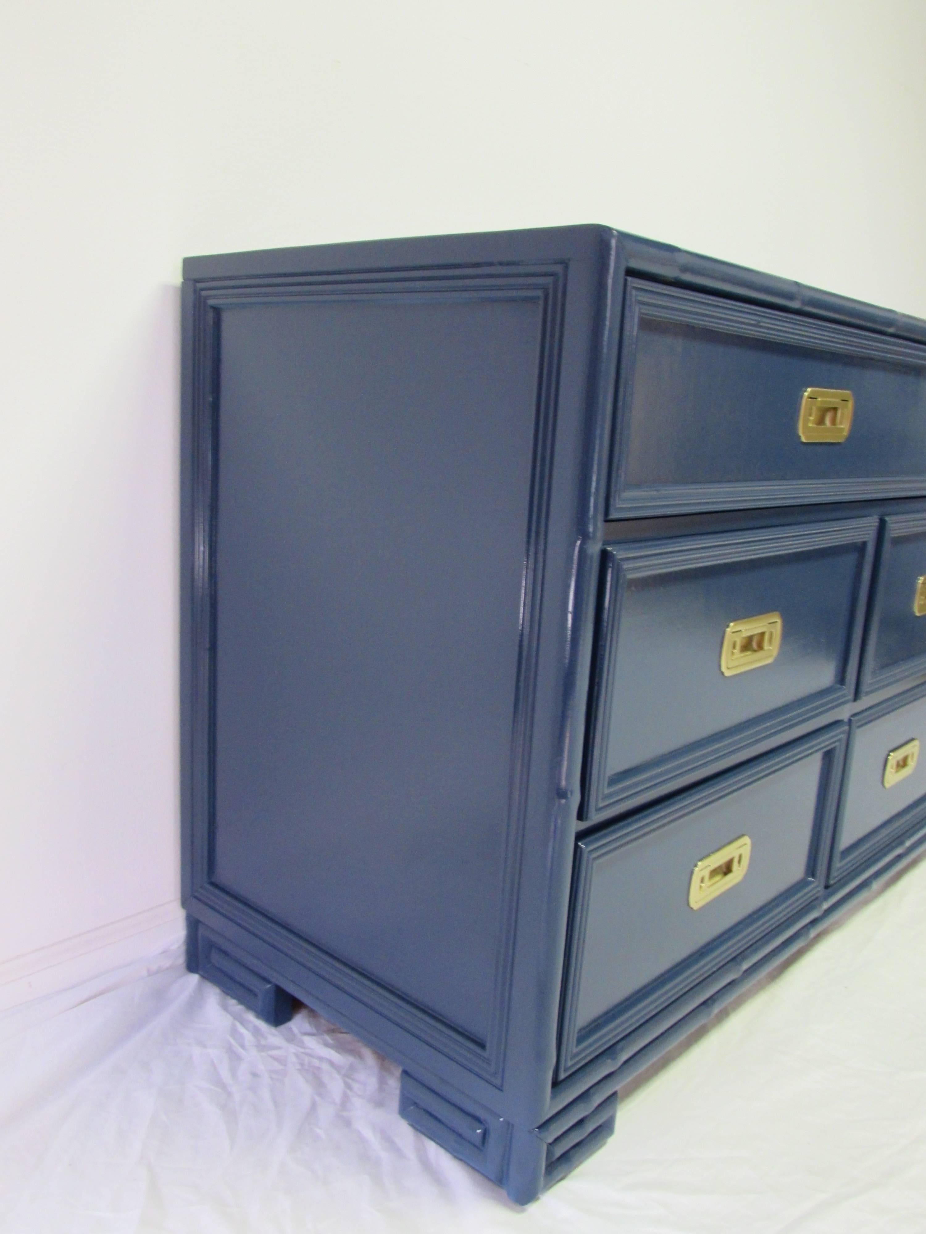 Mid-Century Modern Drexel Greek Key Chest of Drawers
