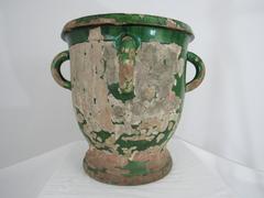 19th Century French Emerald Green Urn