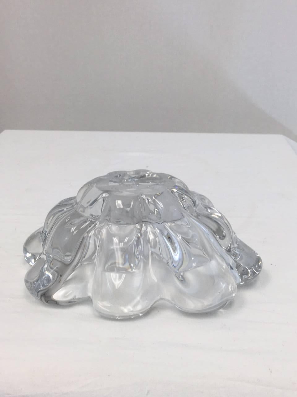 Modern Beautiful Orrefors Crystal Bowl, Signed and Numbered, Lars Hellsten For Sale