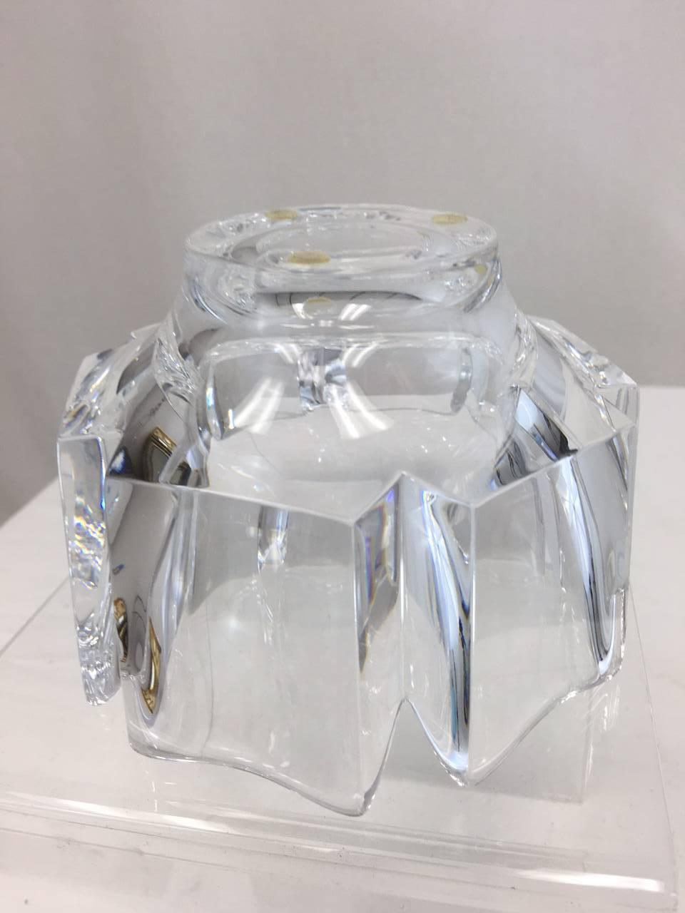 Swedish Exquisite Orrefors Crystal Bowl For Sale