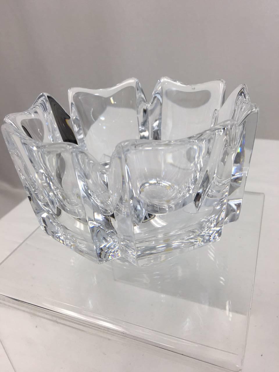 American Classical Exquisite Orrefors Crystal Bowl For Sale