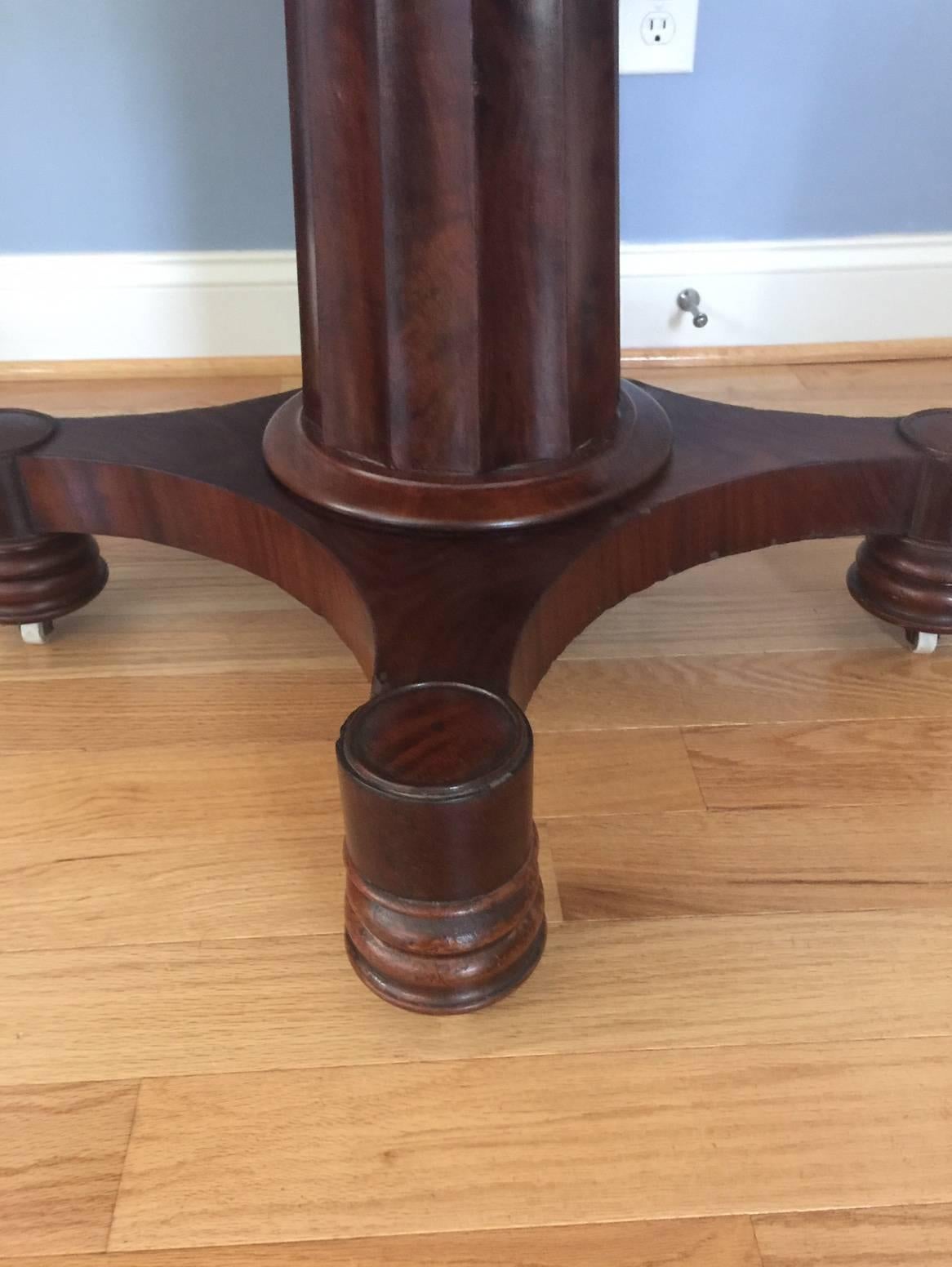 Mid-19th Century English Regency Mahogany Center Table, circa 1860