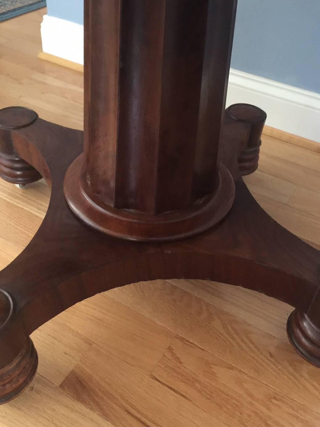 English Regency Mahogany Center Table, circa 1860 3