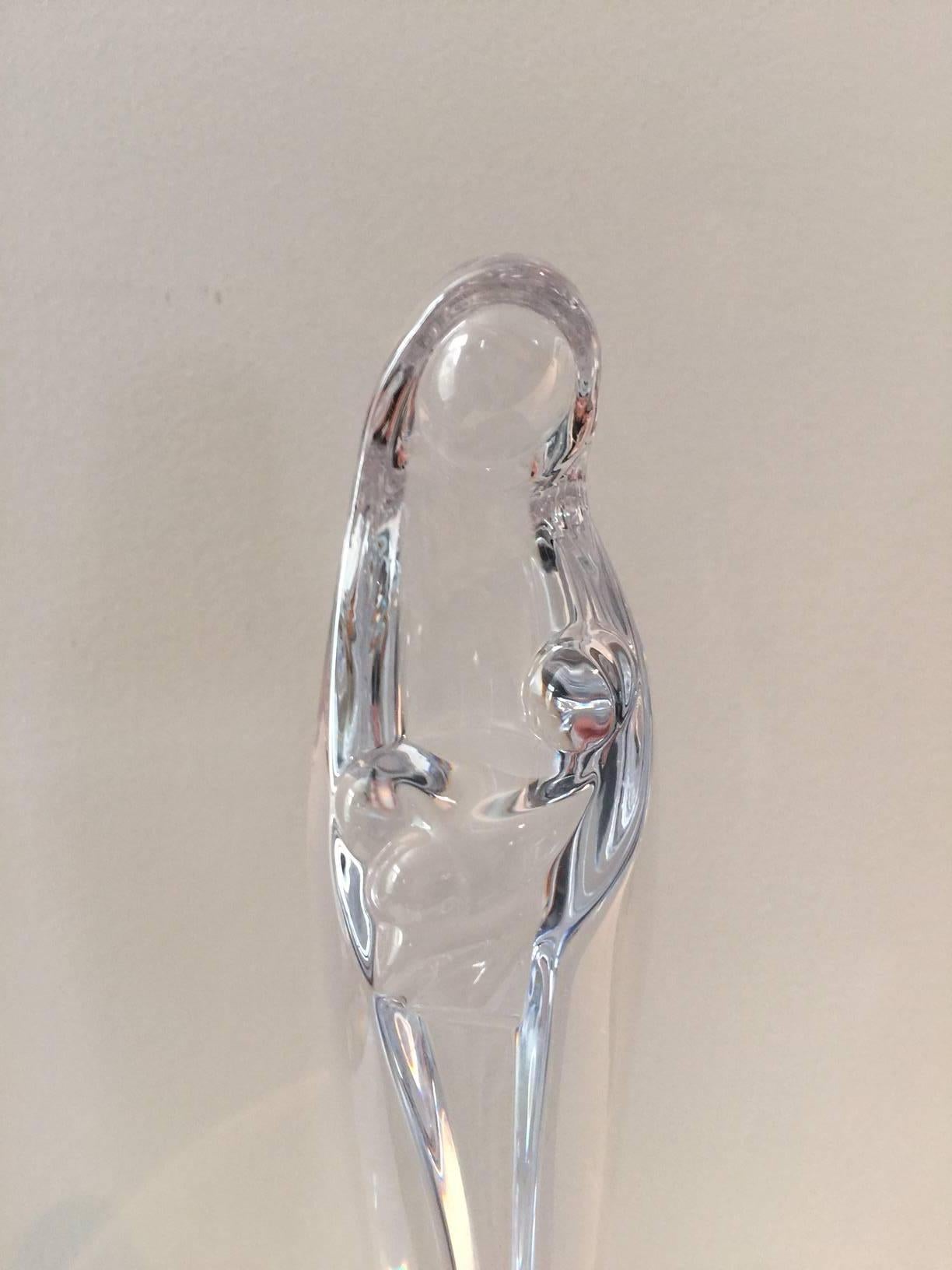 Daum, France Crystal Madonna In Excellent Condition In Raleigh, NC