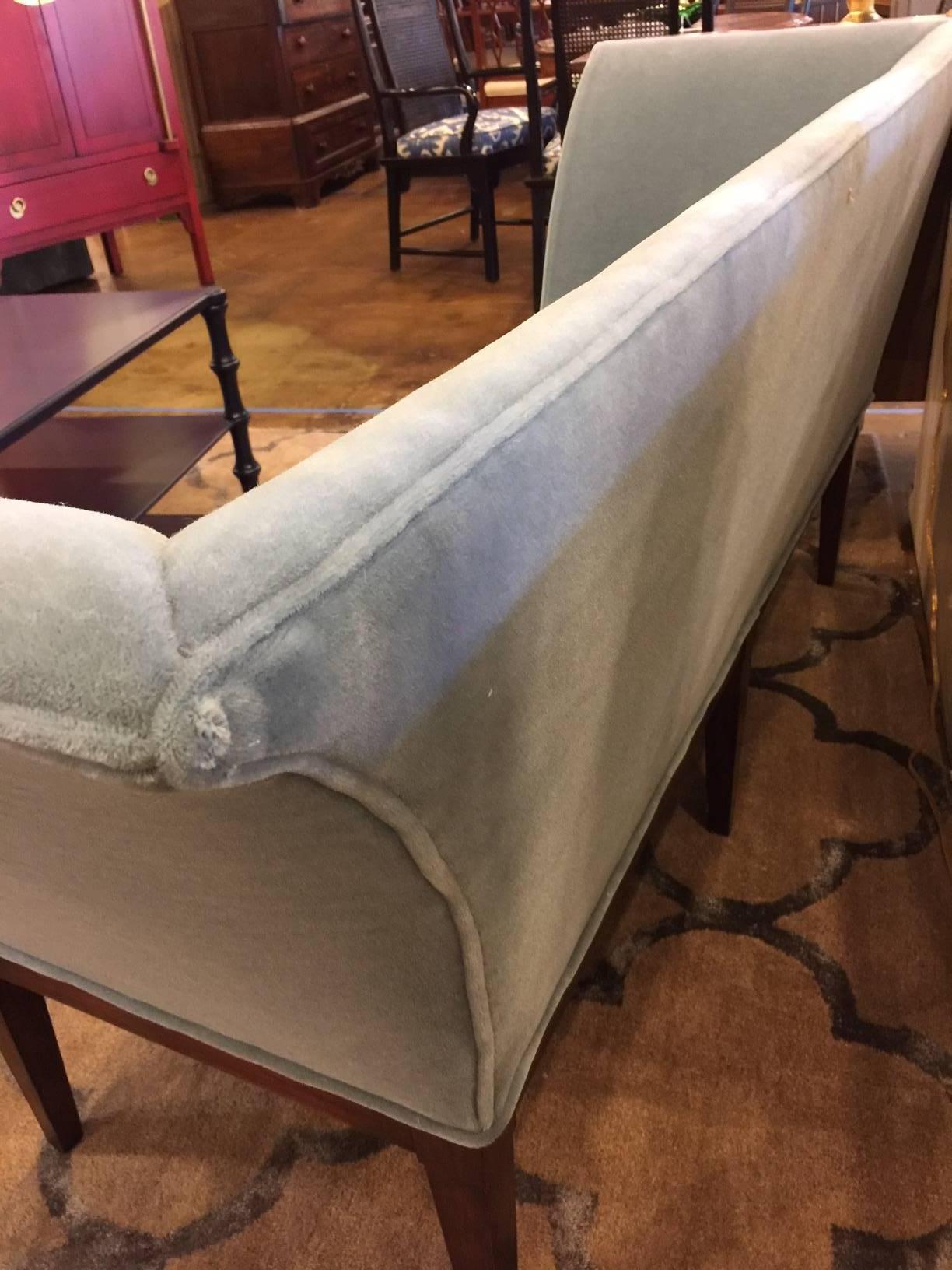 Late 20th Century Swanky Mohair Settee