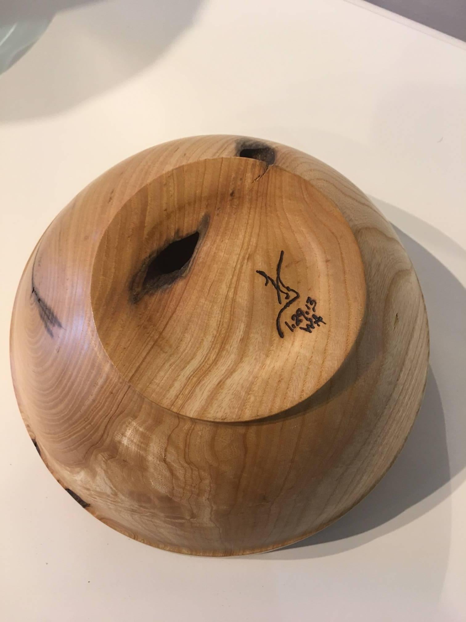 American White Ash Handcrafted Bowl