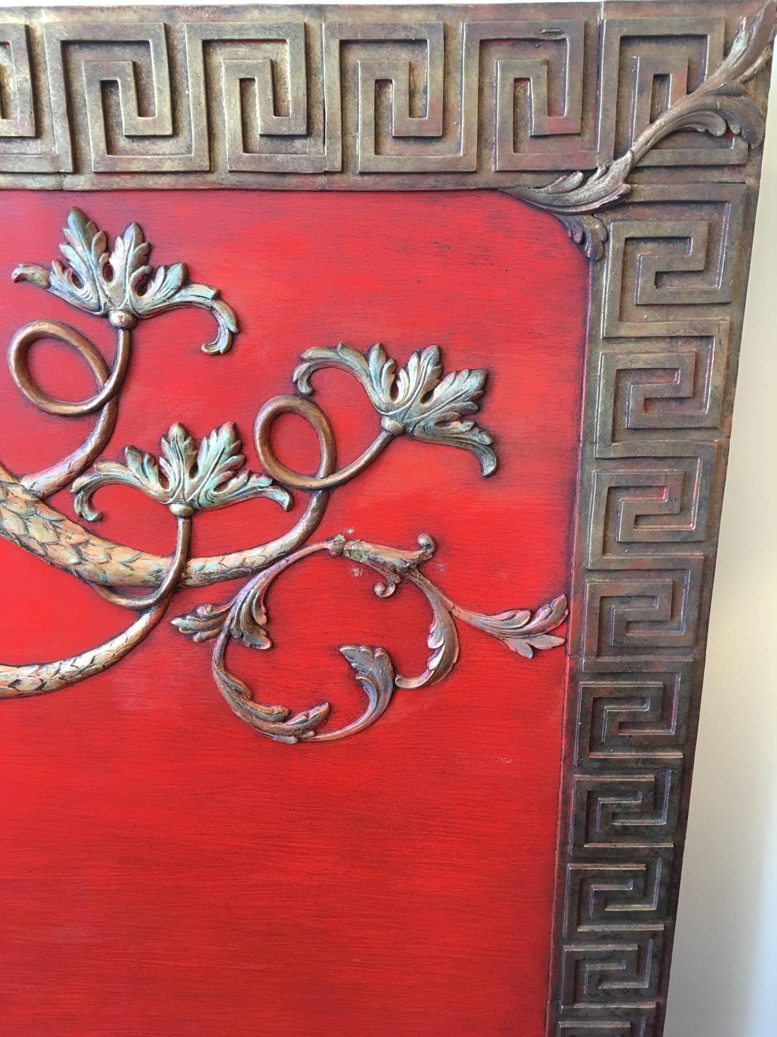 Carved Amazing Asian Queen Headboard