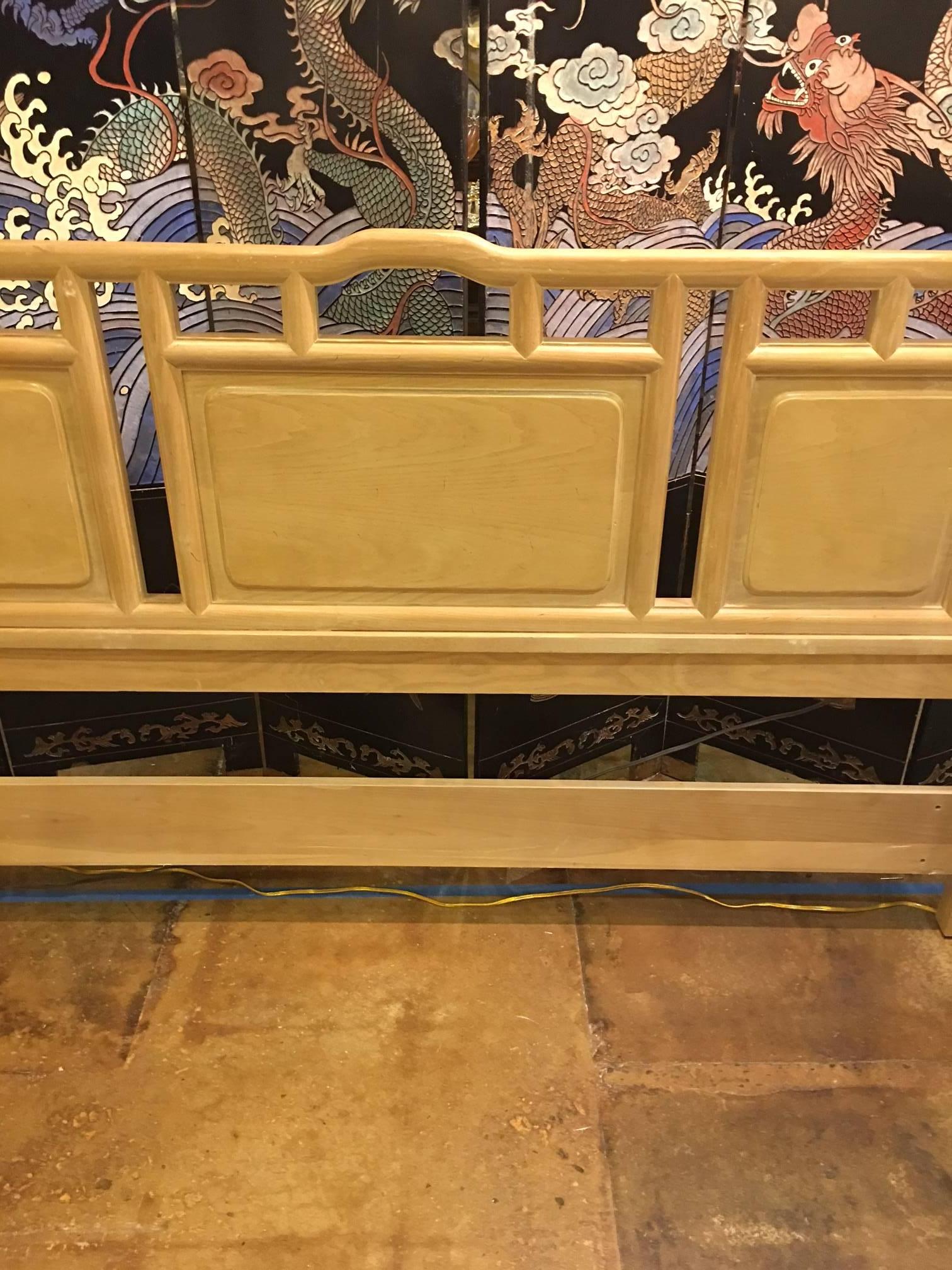 Late 20th Century Asian Themed Century Bed Frame