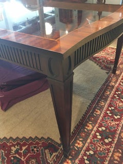 Tremendous Baker Dining Table with Inlay