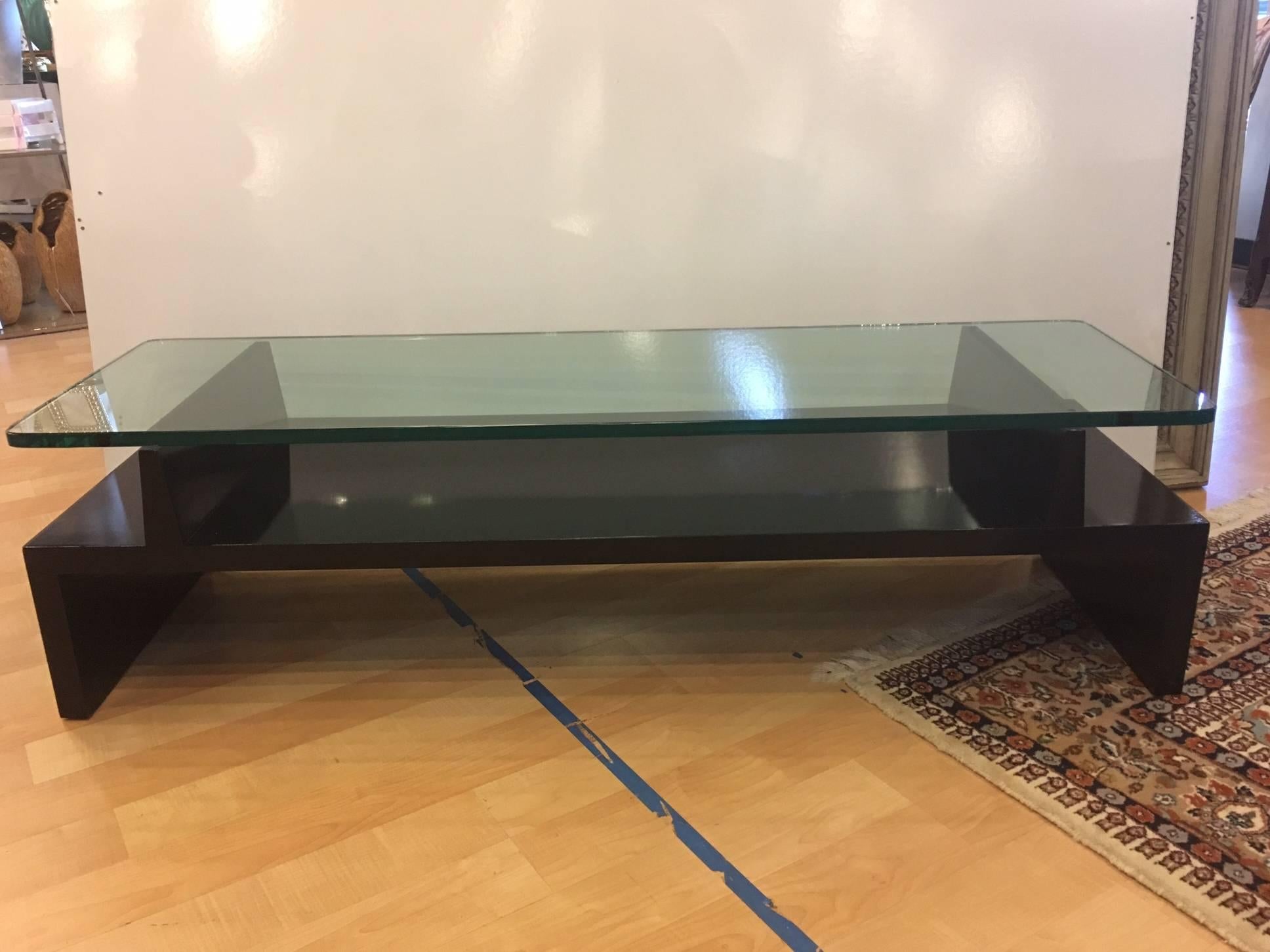 Lacquered Tommi Parzinger Coffee Table