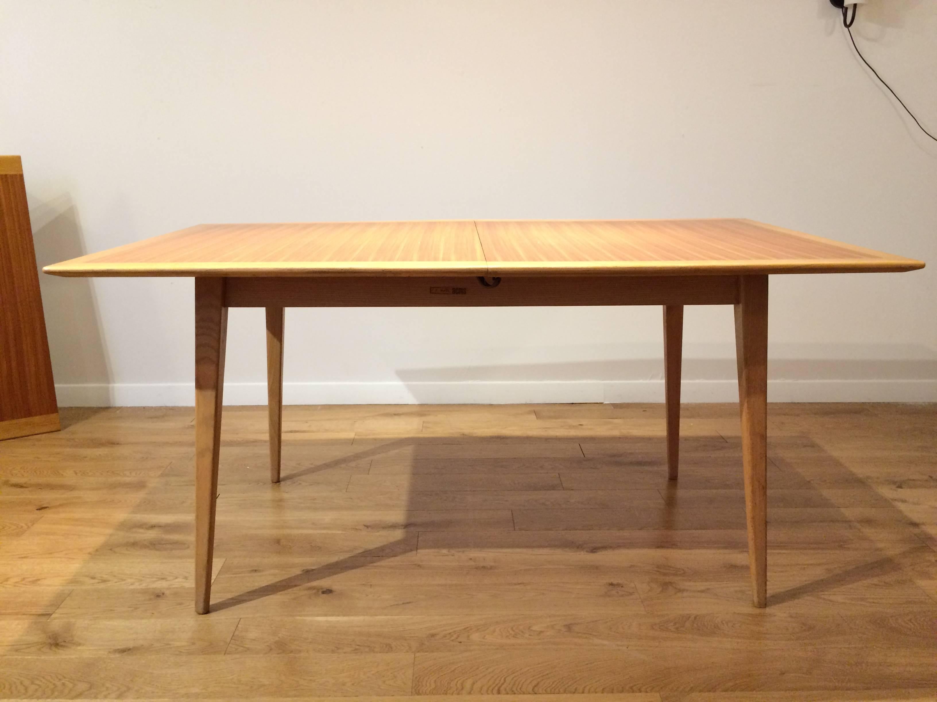 French Table by J.A. Motte for Charron, 1954 In Good Condition In Paris, FR