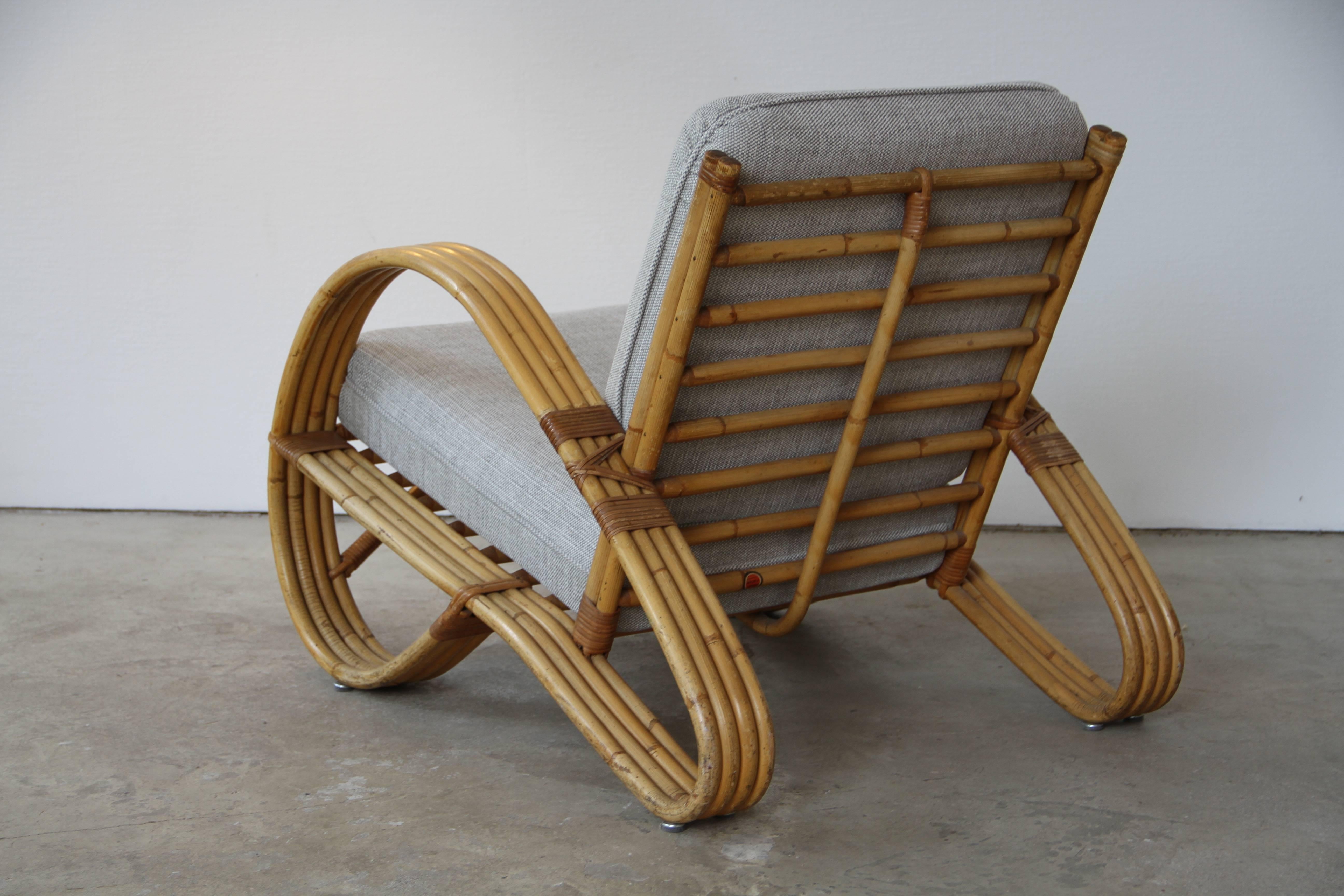 Bamboo Lounge Chair by Rohé Rotan, 1950 1