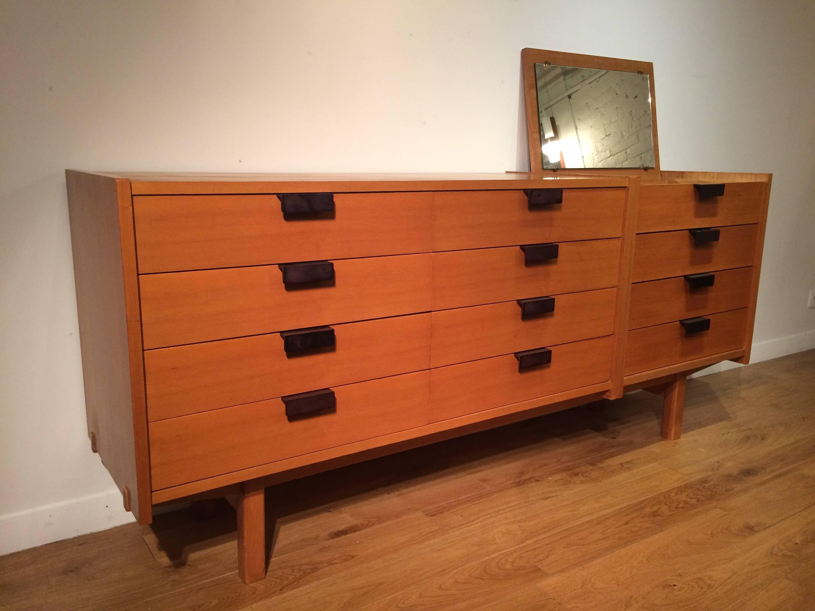 Mid-20th Century Chest of Drawers or Vanitie by André Simard, 1955 For Sale