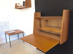 Wall Desk French Reconstruction Marcel Gascoin 1950 by Arhec