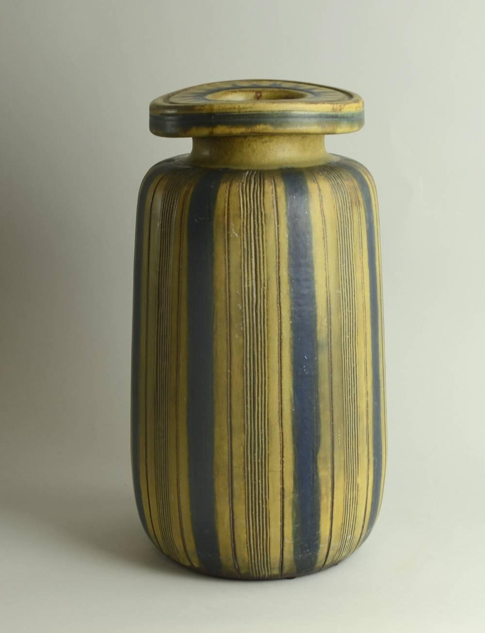 Scandinavian Modern Monumental Farsta Vase by Wilhelm Kage for Gustavsberg For Sale