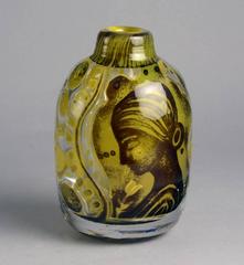 Unique Arial / Graal Vase by Edvin Ohrstrom for Orrefors