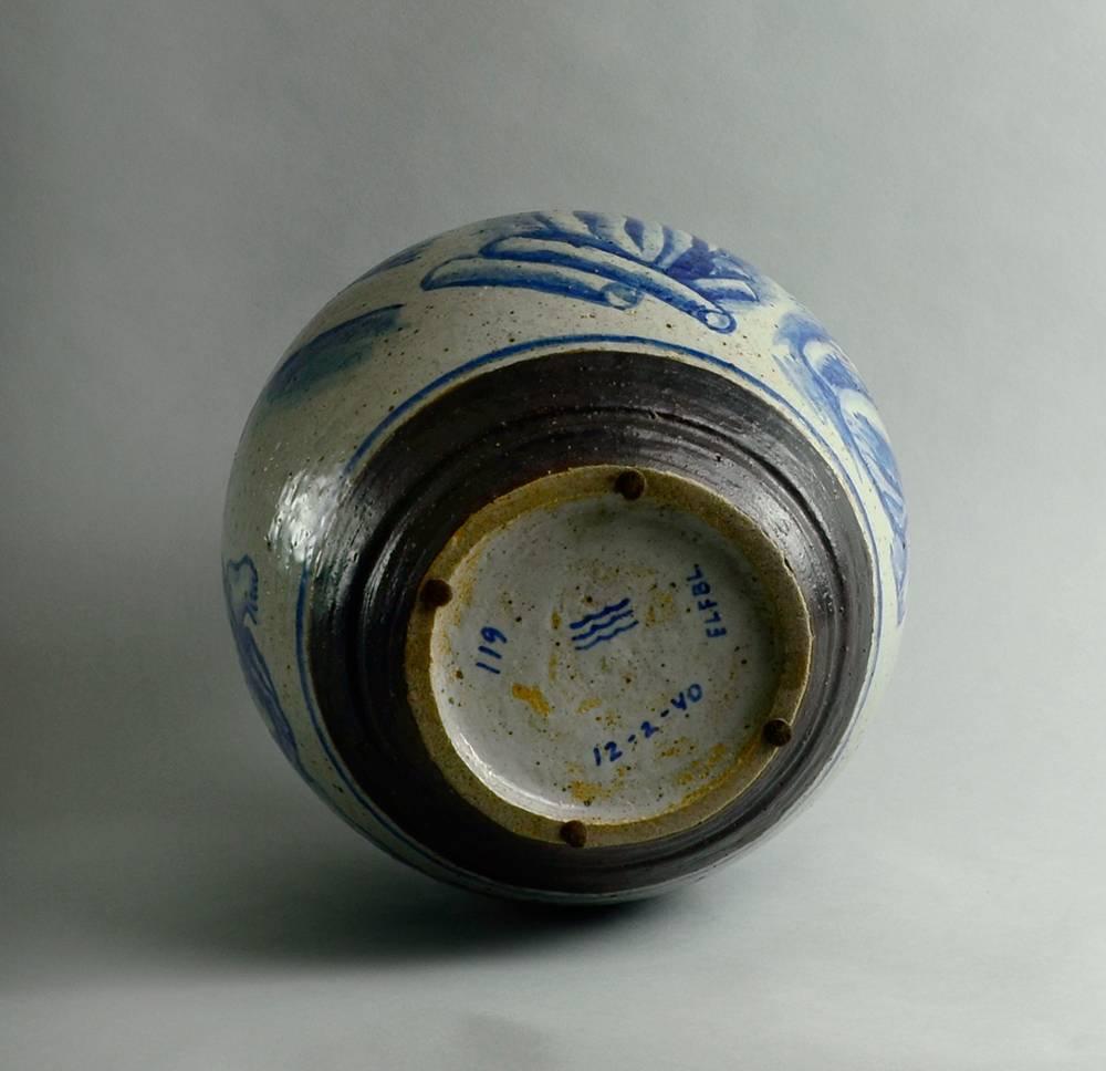 Large Hand-Painted Urn by Jais Nielsen for Royal Copenhagen In Excellent Condition For Sale In New York, NY