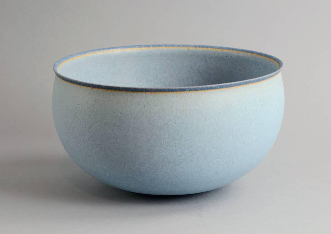 Glazed Large Stoneware Bowl by Alev Siesbye For Sale
