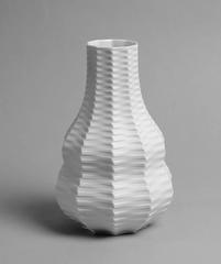 Three Vases with Matte White Glaze by Heutschenreuther