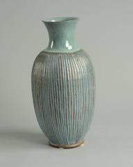 Vase with Blue Glaze by Lisbeth Munch Petersen
