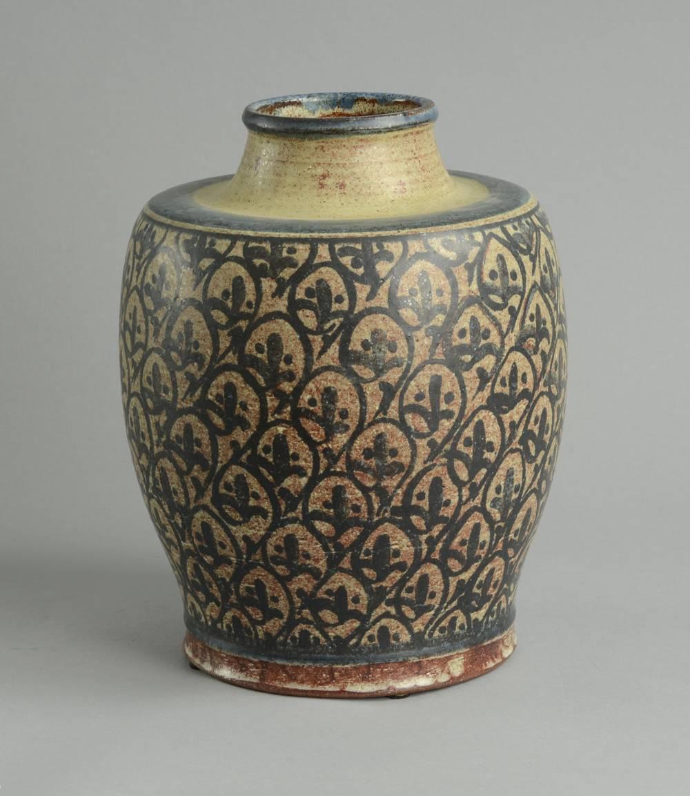 Mid-Century Modern Earthenware Vase by Gudrun Meedon For Sale