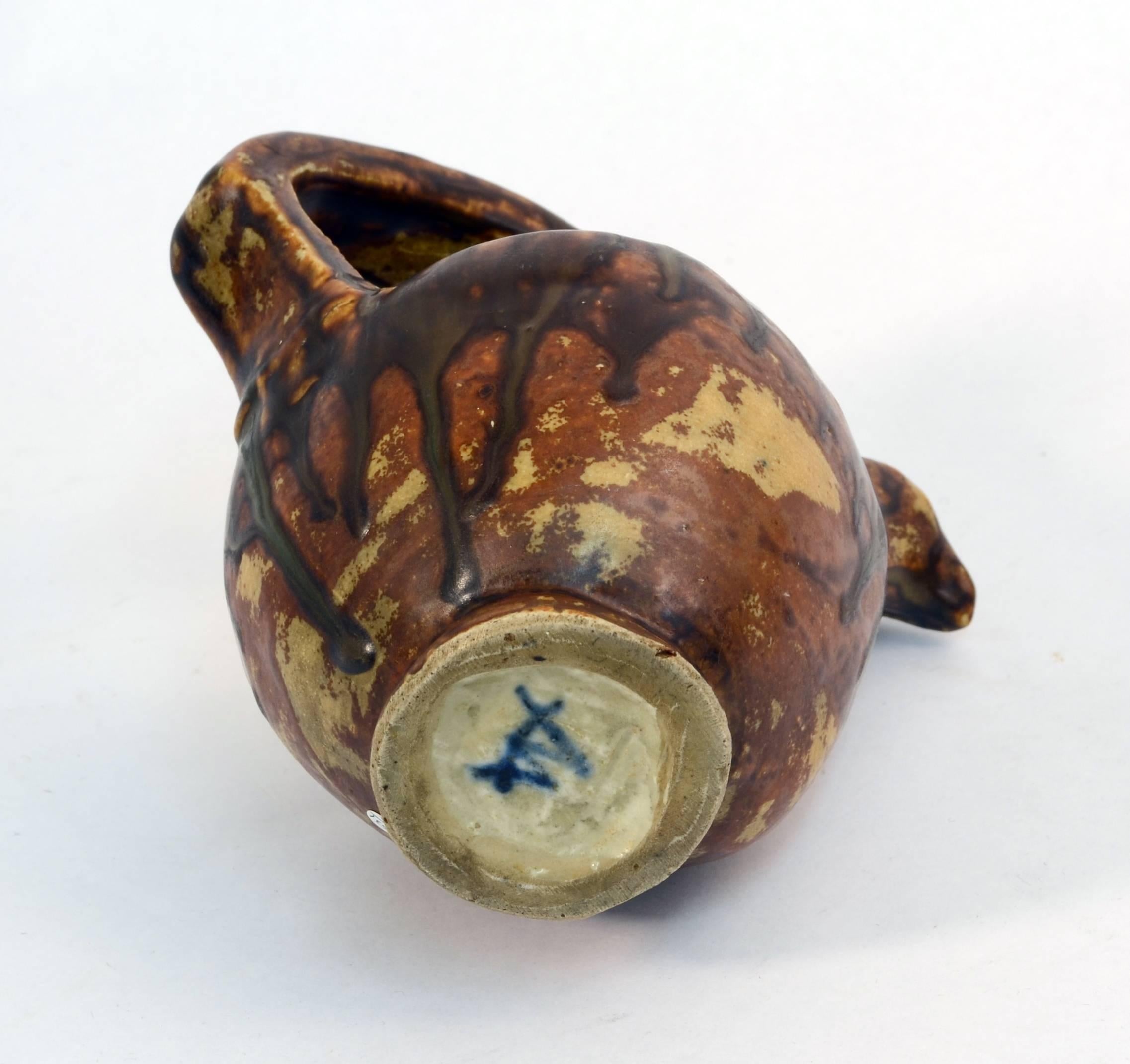 Danish Stoneware Jug with Carved Decoration by Bode Willumsen, Own Studio, Denmark For Sale
