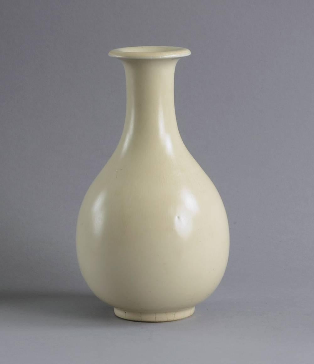 Swedish Four Vases with White Glaze by Gunnar Nylund for Rörstrand