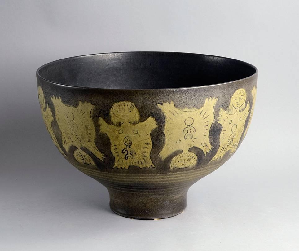 American Monumental Bowl by Edwin and Mary Scheier For Sale