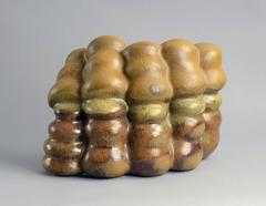 Stoneware Organic Sculptural form by Beate Kuhn, Germany c. 1970s-80s