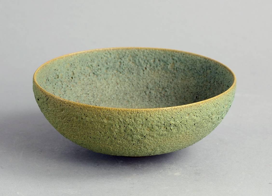 Mid-Century Modern Bowl with Volcanic Glaze by Gertrude and Otto Natzler, c1950, US For Sale