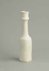Unique Stoneware Vase with Matte White Glaze by Lucie Rie, c. 1970s
