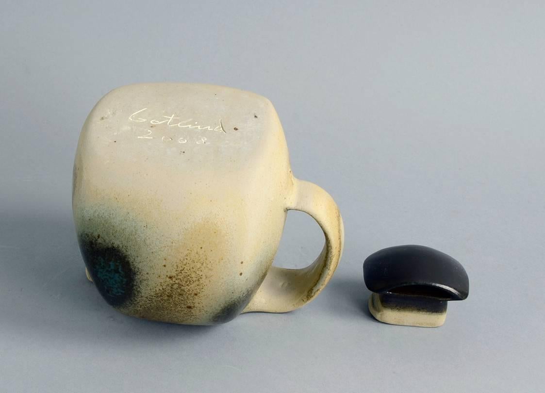 Glazed Gottlind Weigel, Germany, Stoneware Teapot with Semi-Matte Glaze, 2008 For Sale