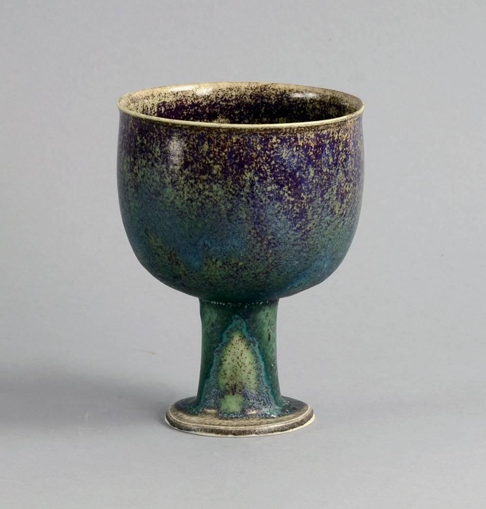 Ceramic Selection of Goblets by Stig Lindberg for Gustavsberg, Sweden, 1967-1970 For Sale