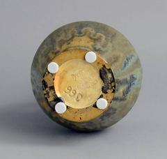 Art Nouveau Stoneware Vase with Crystalline Glaze by Pierrefonds, France