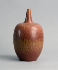 Stoneware Vase with Red-Brown Glaze by Carl Harry Stalhane for Rörstrand, 1950s