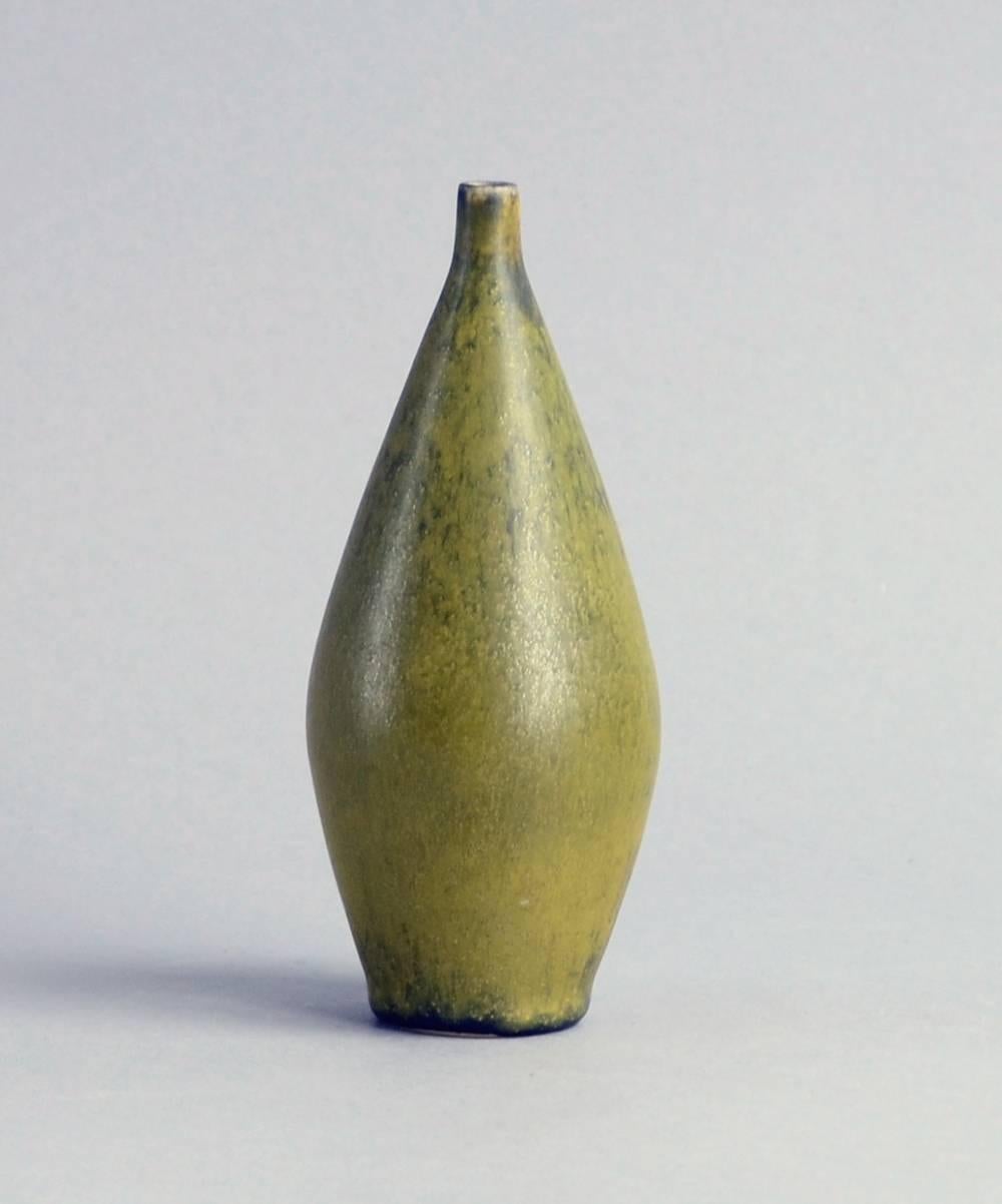 Unique Vase with Solfatara Glaze by Carl Harry Stalhane for Rorstrand, 1959 In Excellent Condition For Sale In New York, NY