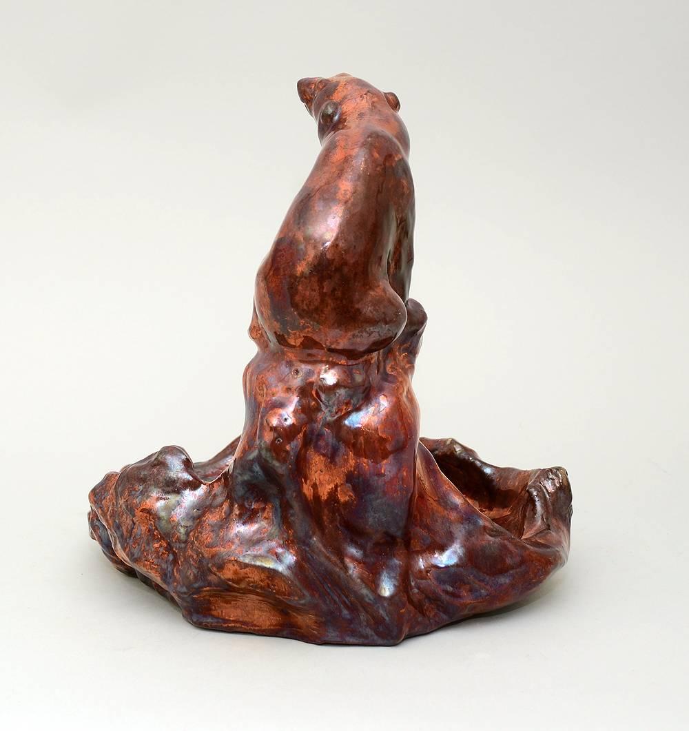 Danish Stoneware Figure of a Polar Bear and Pool by Søren Kongstrand, Denmark For Sale