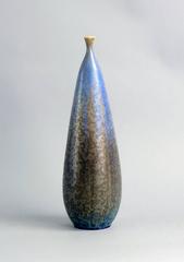 Unique Stoneware Vase with Crystalline Glaze by Wendelin Stahl