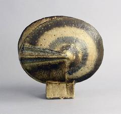 Unique Stoneware Sculpture with Matte Brown Glaze by Robert Sturm, Germany, 1975