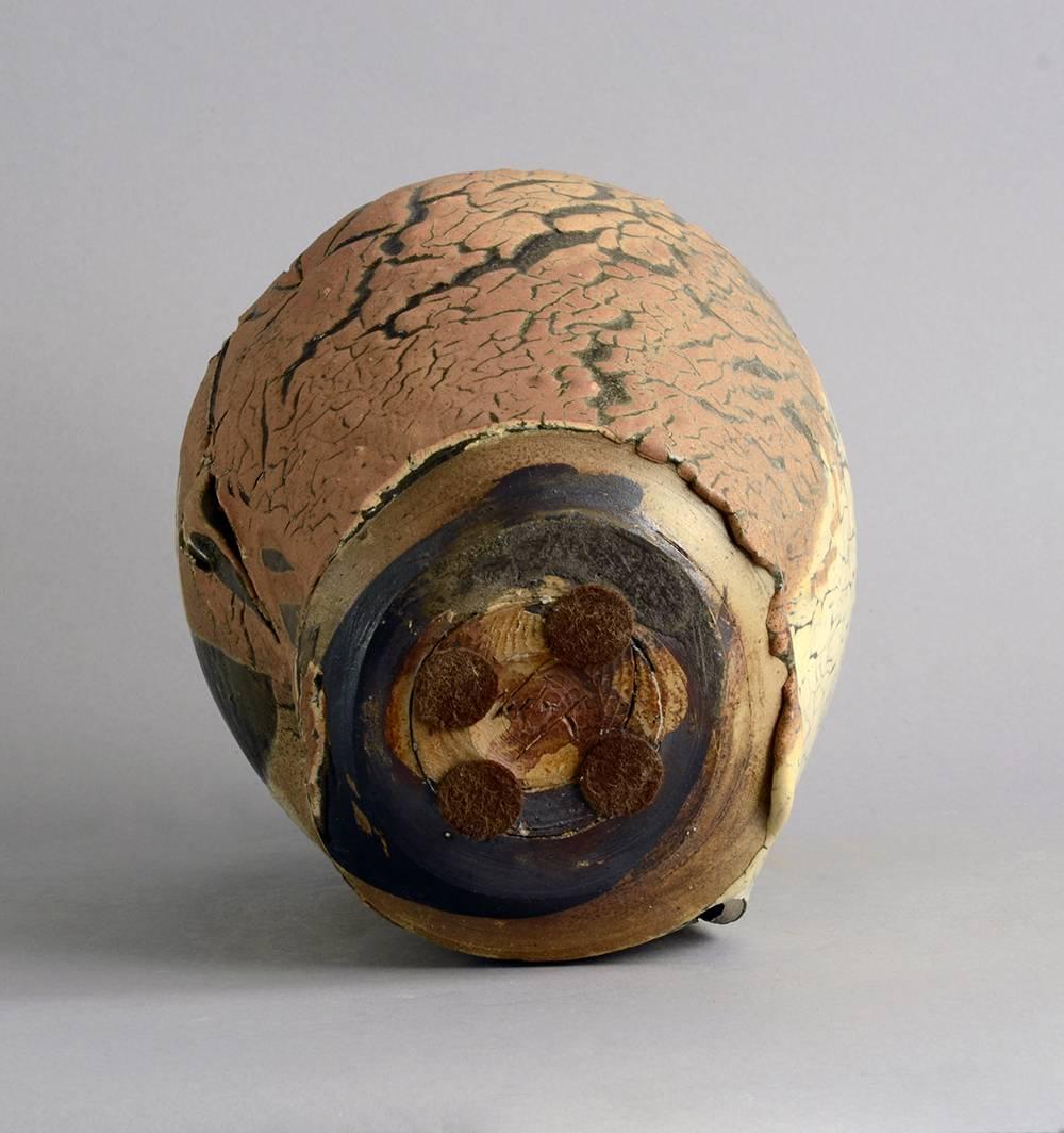 French Unique Stoneware Vessel by Claude Champy, France